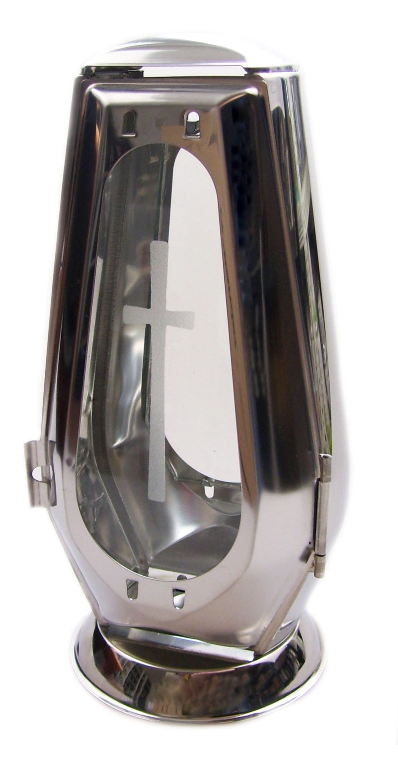 Náhrobný lampáš L3 - nerezový / SLZA