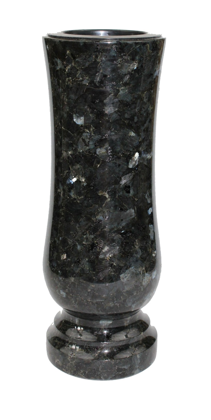 Náhrobná váza - žula / Labrador čierny