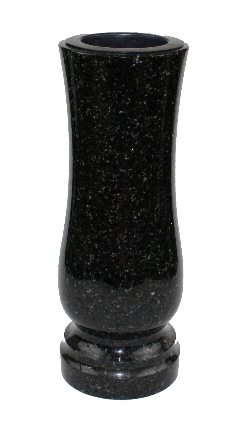Náhrobná váza - žula / Bengal black