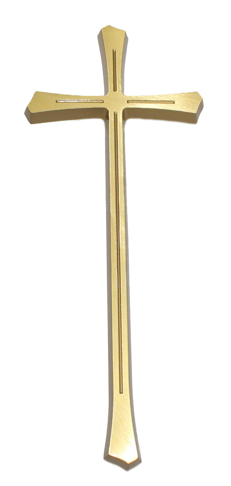 Krížik 2.B - zlatý - výška  30 cm