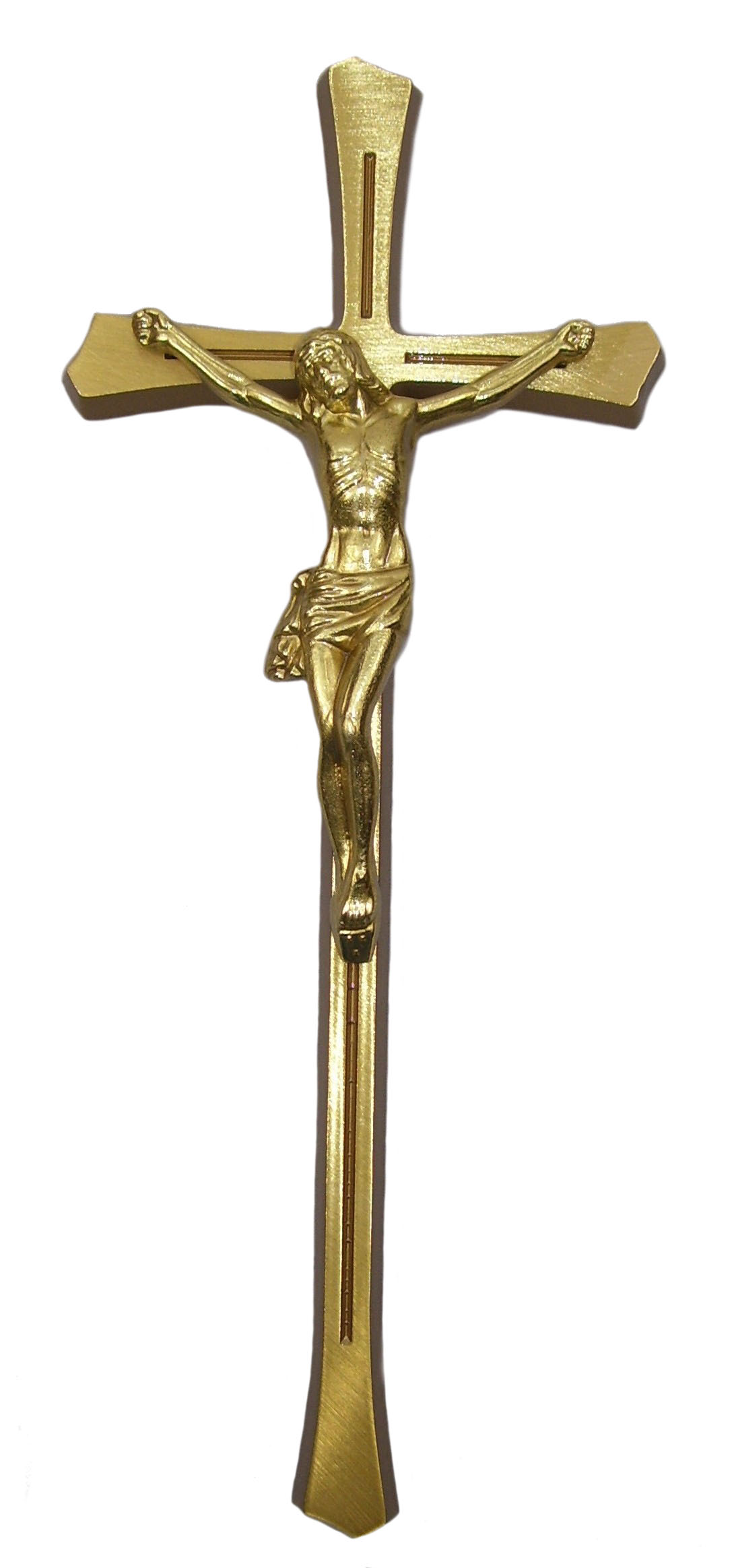 Krížik 2.S - zlatý - výška  30 cm