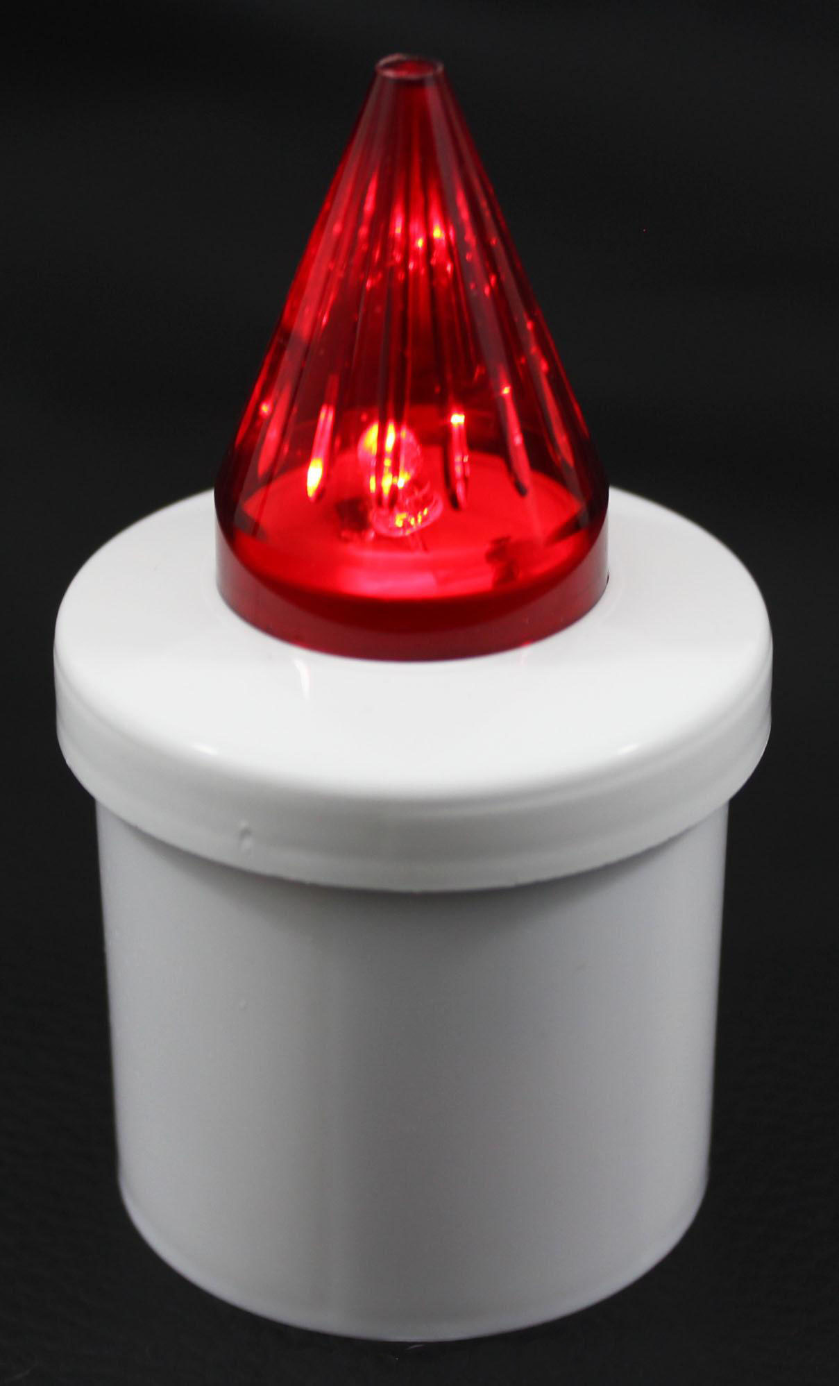 LED náhrobný kahanček ZN4 nočný - červený