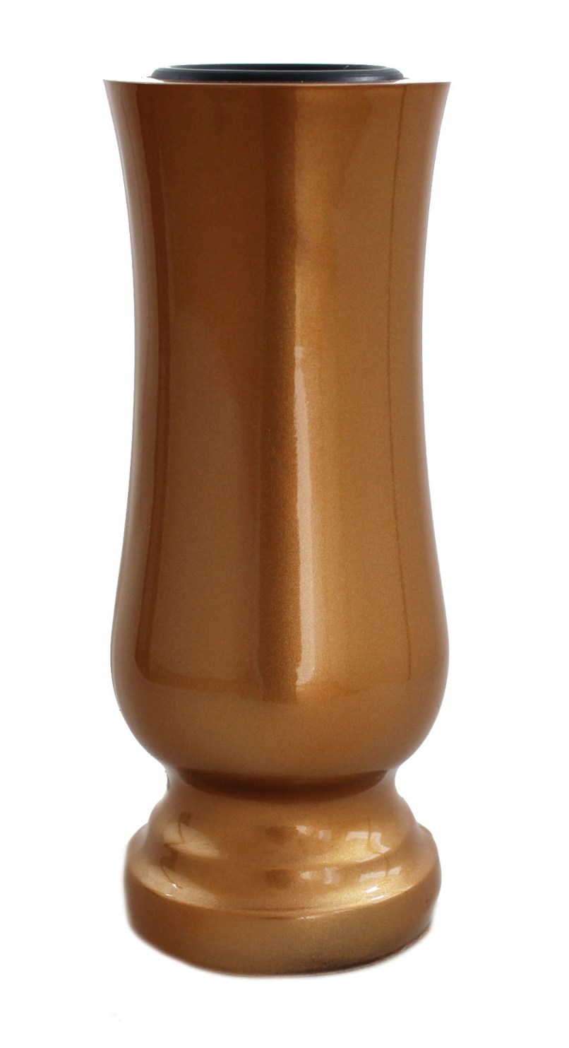 Živicová váza - rovná / Imitácia Bronz